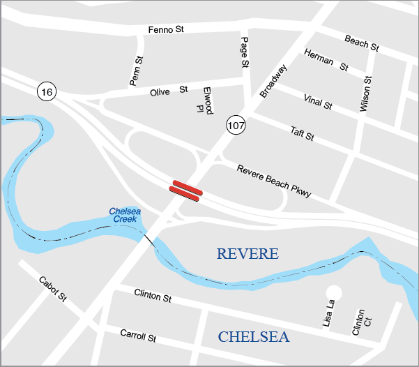 Revere: Bridge Replacement, R-05-015, Revere Beach Parkway over Broadway 